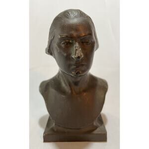 Antique Cast Iron Bust of George Washington Bookend
